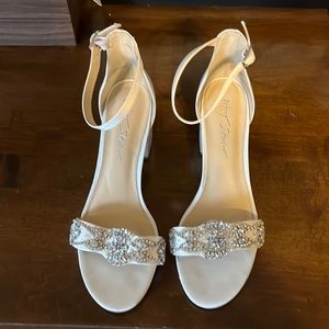 Betsey Johnson White Heels.